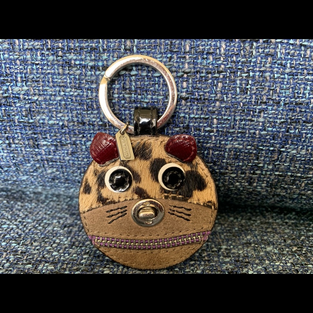 Rare COACH Cat Keychain